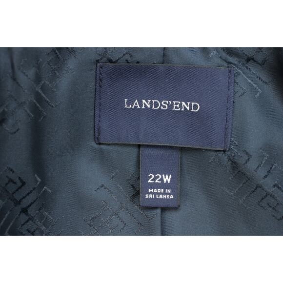 Lands End Blazer Womens 22W Navy Blue - Picture 6 of 10